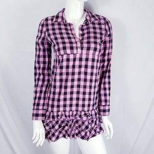 Victoria Secret PINK Ruffle Tunic Long Sleeve Sz S